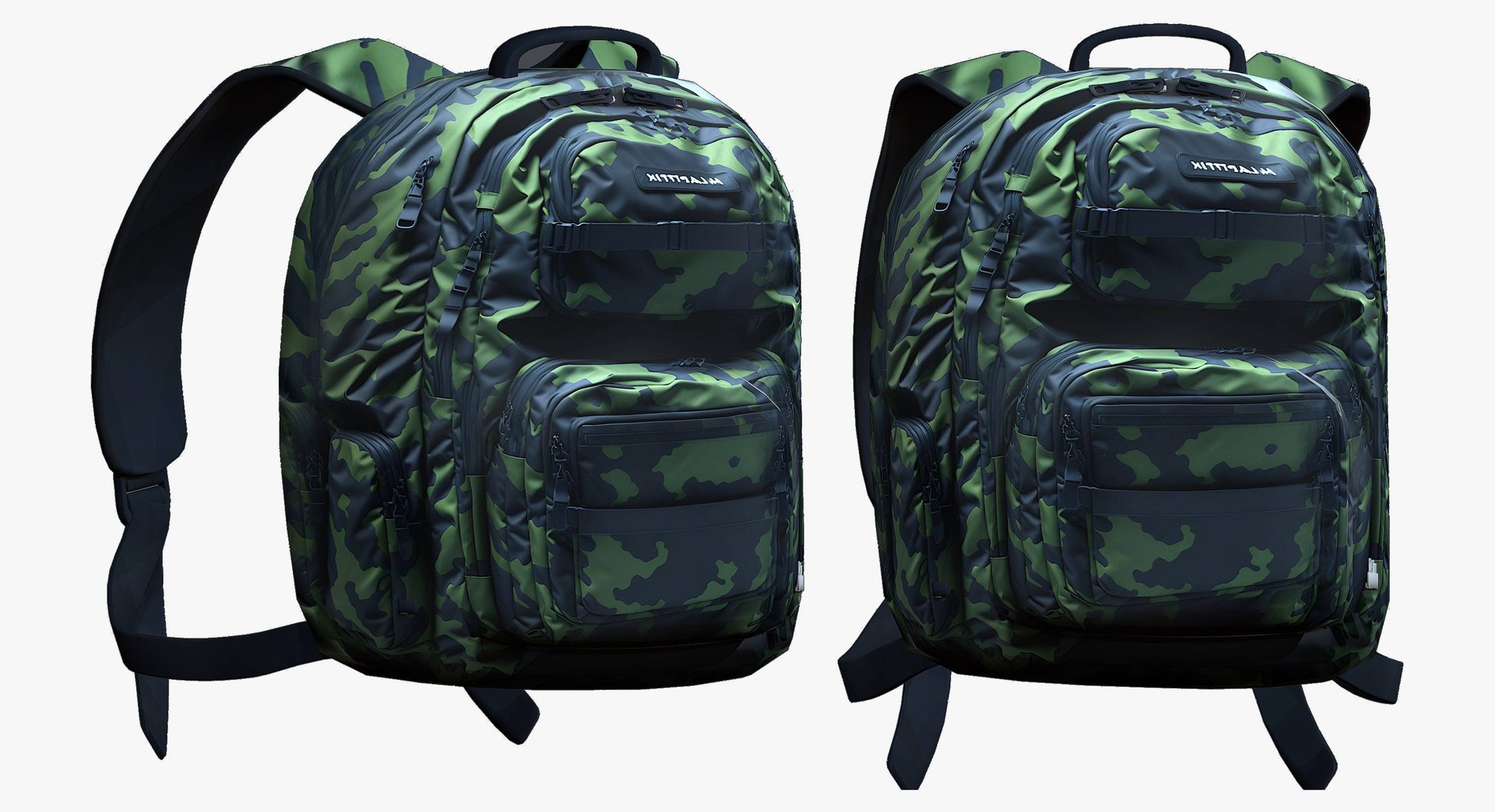 3D Backpack Camping Bag Baggage Model - TurboSquid 2057411