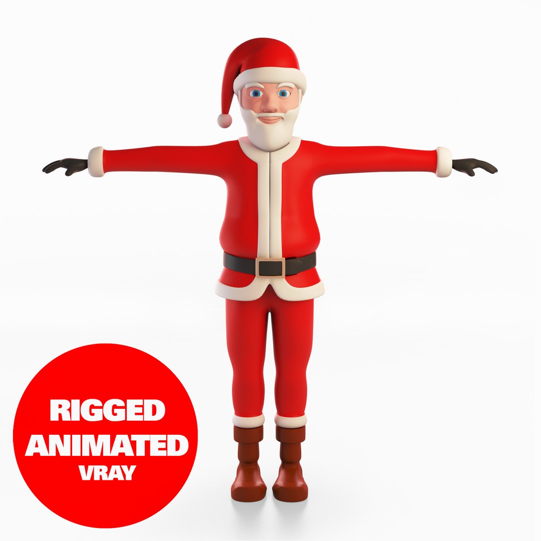 Cool Santa Claus 3D - TurboSquid 1355344