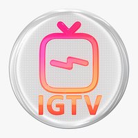 Instagram Icon 3D IGTV