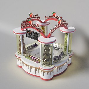 3D ice chocolate stand