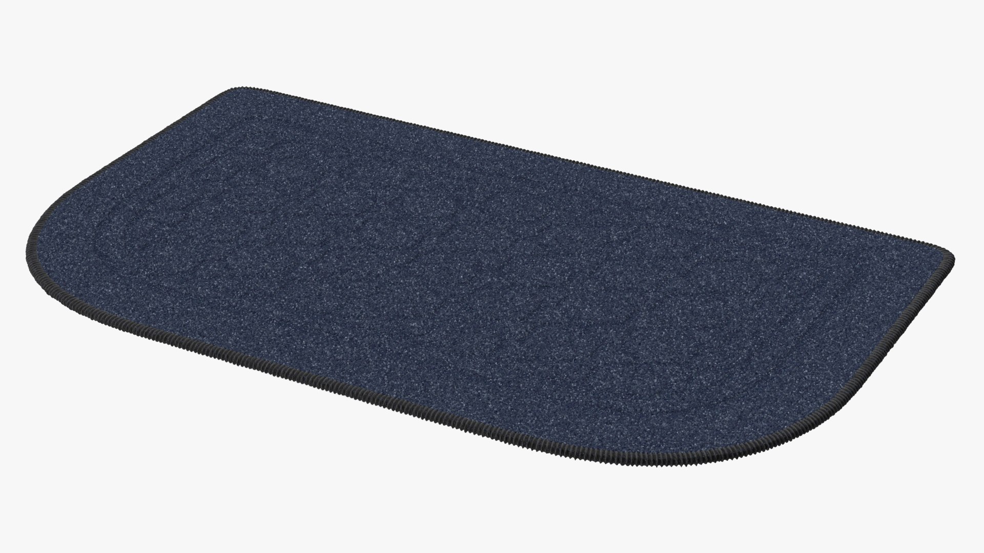 Blue Anti-Slip Floor Carpet Fur 3D model preview