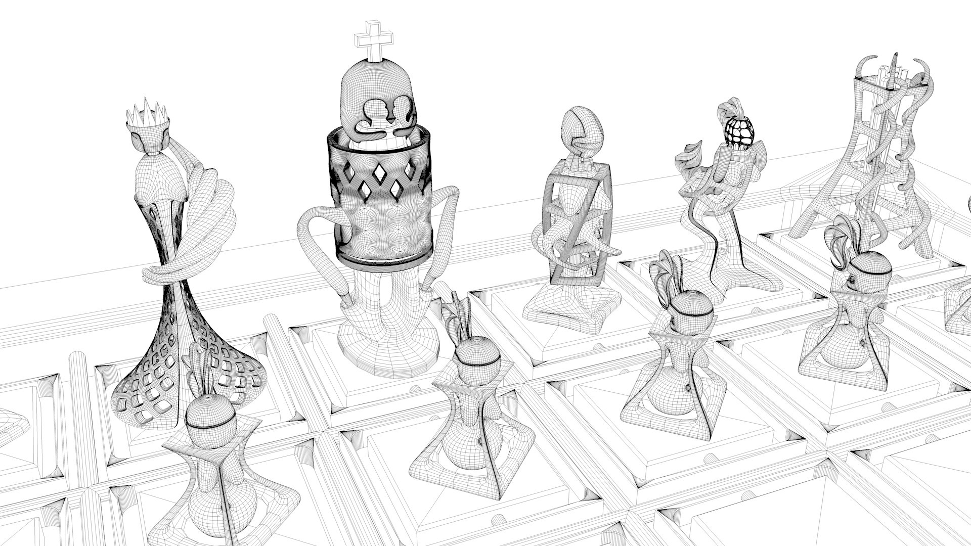 Chess Design 3D Model - TurboSquid 1697669