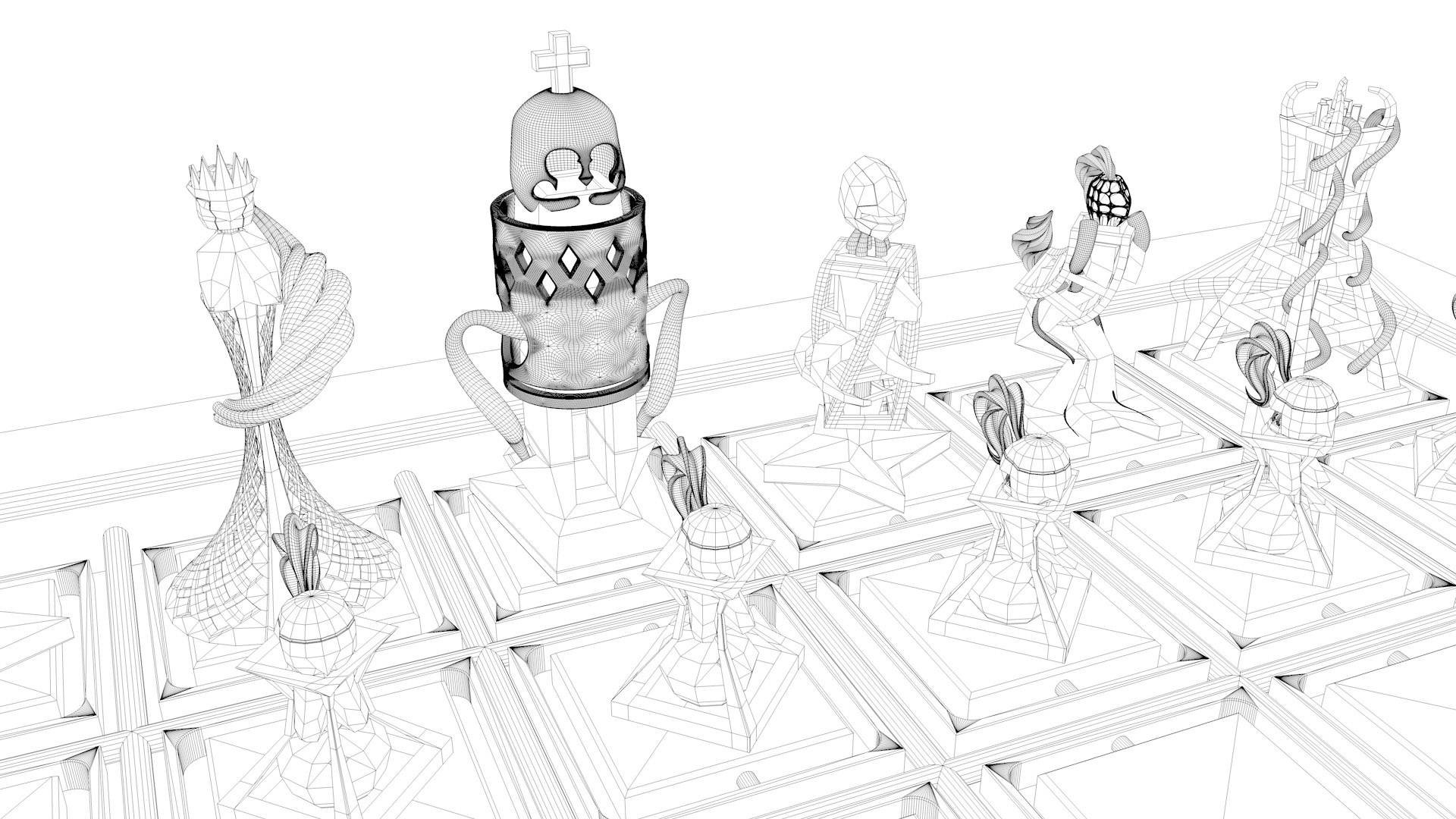 Chess Design 3D Model - TurboSquid 1697669