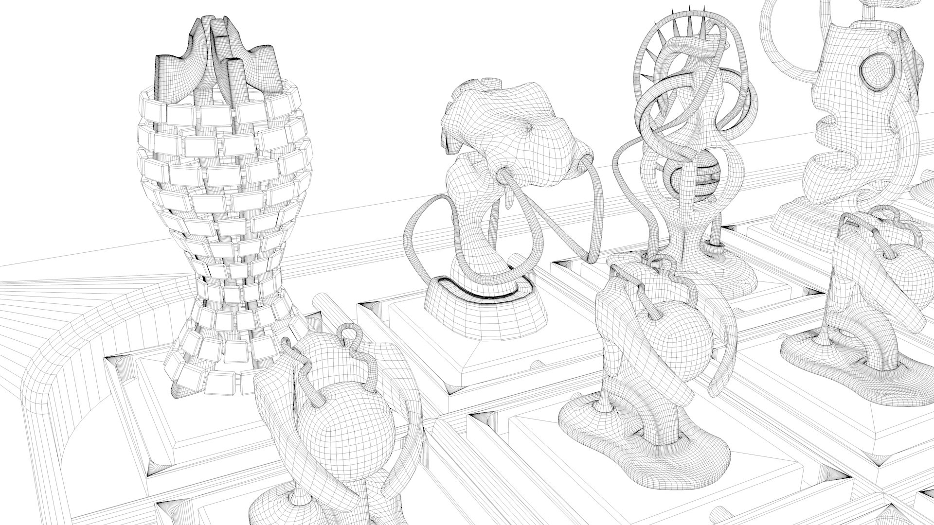 Chess Design 3D Model - TurboSquid 1697669