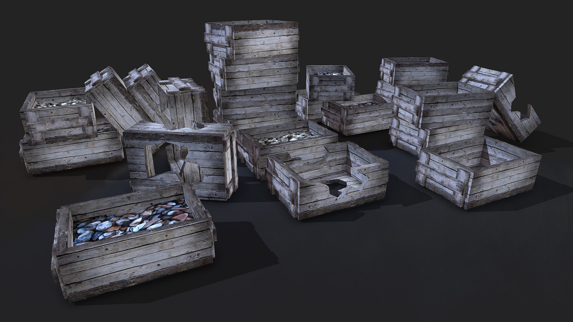3D Boxes props model - TurboSquid 1782646