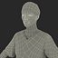 Female Surgeon African American 2 with Blood 3D Model