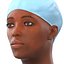 Female Surgeon African American 2 with Blood 3D Model