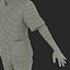 Female Surgeon African American 2 with Blood 3D Model