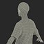 Female Surgeon African American 2 with Blood 3D Model