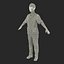 Female Surgeon African American 2 with Blood 3D Model