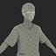 Female Surgeon African American 2 with Blood 3D Model