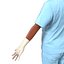 Female Surgeon African American 2 with Blood 3D Model