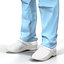 Female Surgeon African American 2 with Blood 3D Model