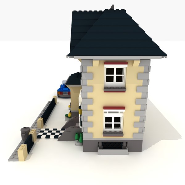 lego 4954 villa house 3ds