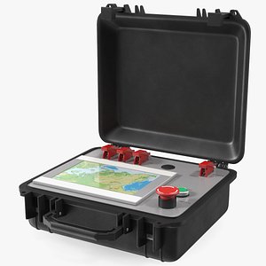 3D Open Nuclear Suitcase model