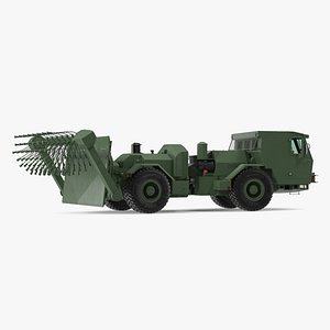Mine Sweeper Vehicle Hydrema 910 Khaki Rigged