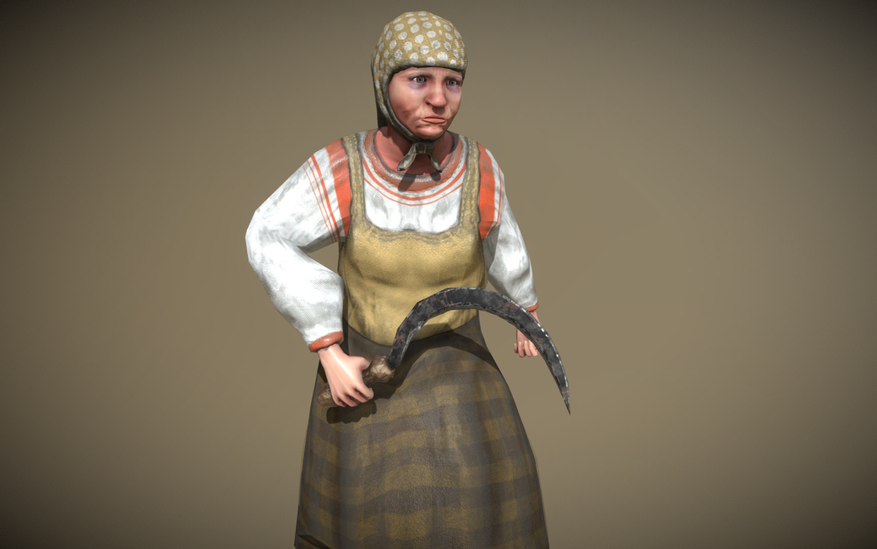 peasant villager old woman 3D model https://p.turbosquid.com/ts-thumb/Ze/p1LvpE/RenmvVf2/20181110_142527/png/1547653307/1920x1080/fit_q87/5ea1e62986046f917b3131849d0f7355f8633f4b/20181110_142527.jpg
