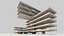 Brutalist Stepped Block 002