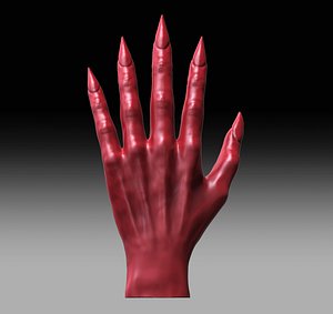 3D model creature hand