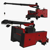 Module Telescopic Boom Service Crane for Truck Rigged