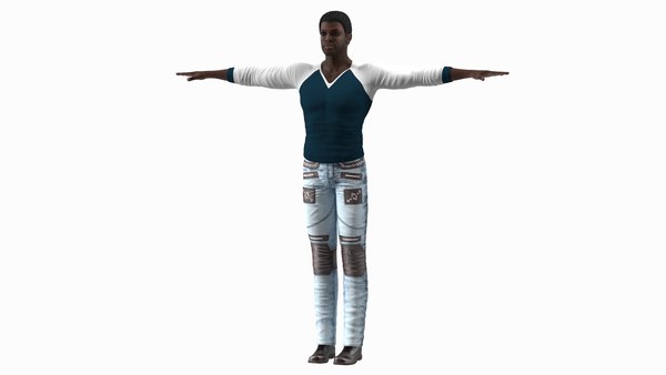 Afroamerikanischer Bodybuilder Mann T-Pose 3D-Modell - TurboSquid 2047595