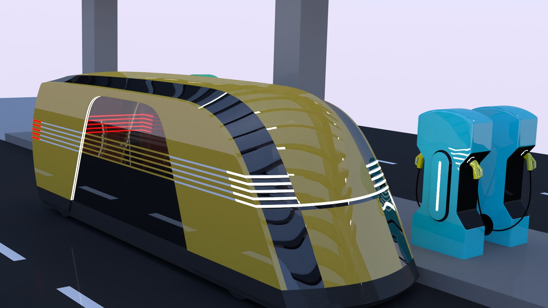 3D EV Charger With Robovan Model - TurboSquid 2325396