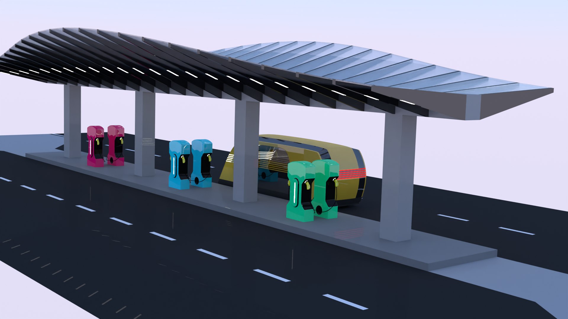 3D EV Charger With Robovan Model - TurboSquid 2325396