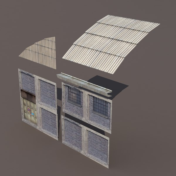 factory modular modeled 3d max