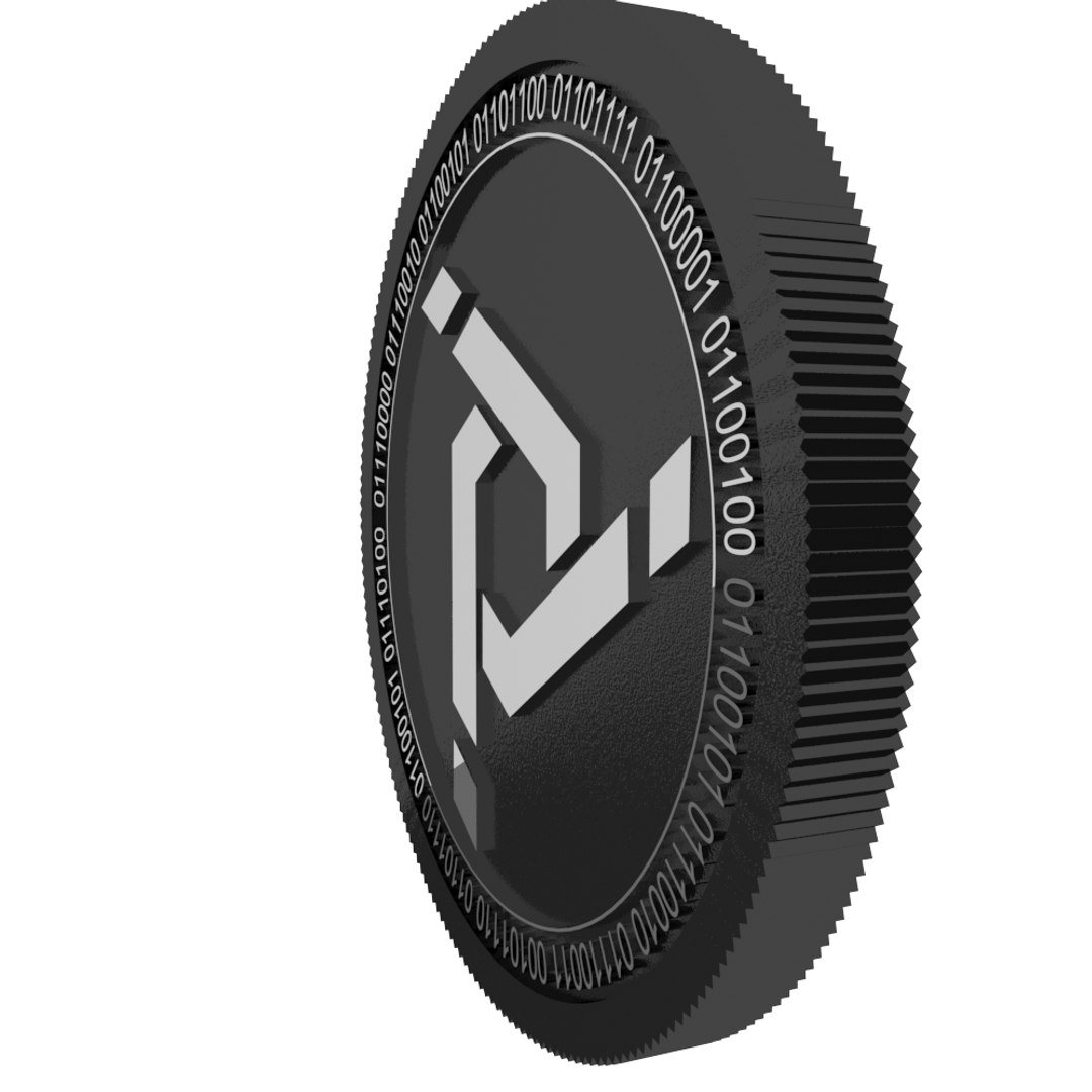 Proton Token Black Coin Model - TurboSquid 1458368