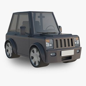 cartoon car suv 3d model