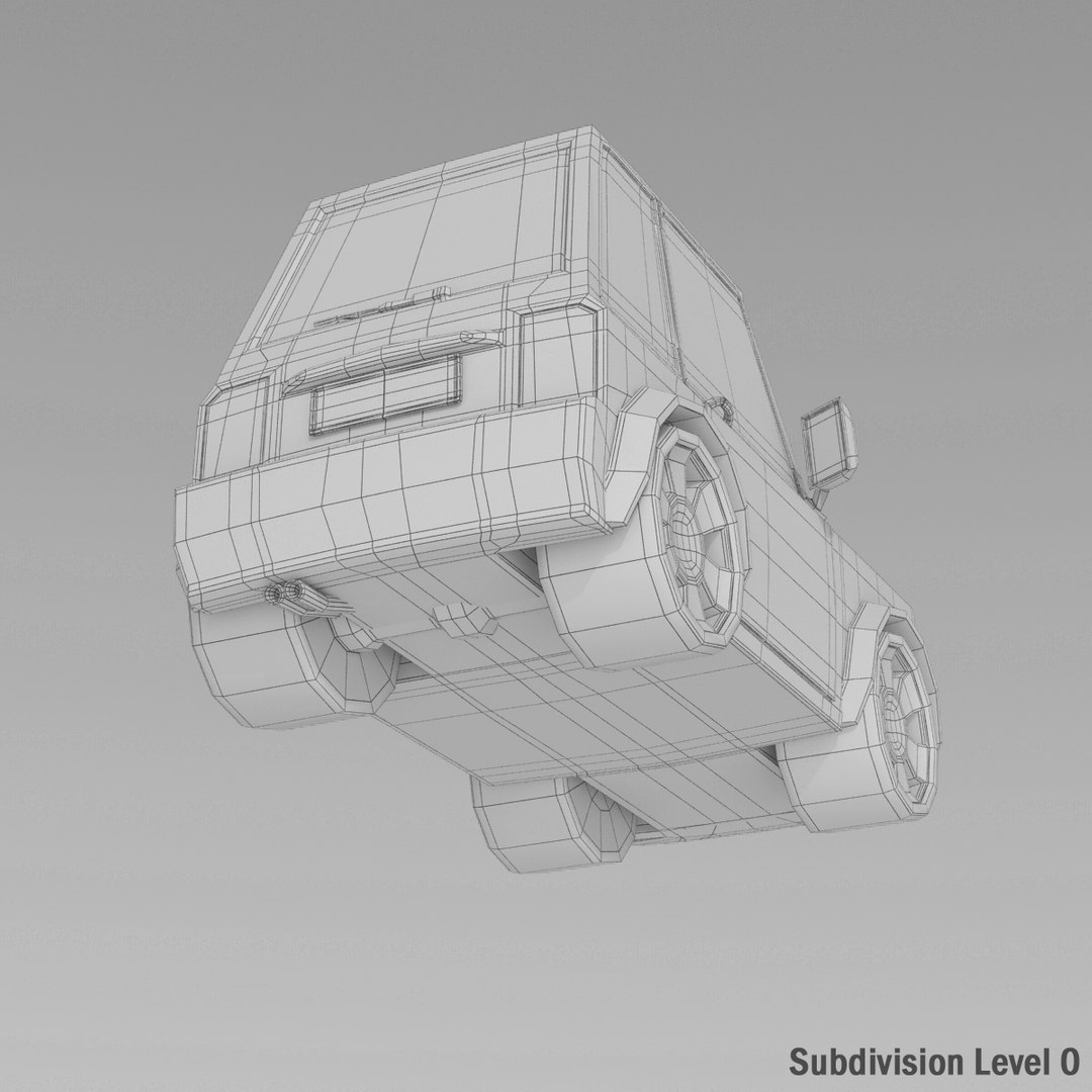 Cartoon Car Suv 3d Model