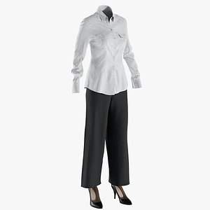 Women's Pants with Shirt and Shoes 13