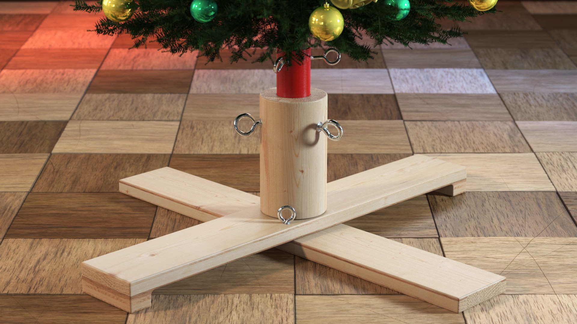3D Wooden Christmas Tree Stand with Red Metal https://p.turbosquid.com/ts-thumb/Zf/5zqDIK/Z5/woodenchristmastreestandwithredmetal3dmodel002/jpg/1662422772/1920x1080/fit_q87/e6bd85c8d3481d1e84173a4e60b60988163784ef/woodenchristmastreestandwithredmetal3dmodel002.jpg
