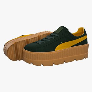 Puma x Fenty Cleated Creepers Green Suede model