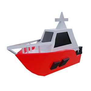 3D model Low Poly Boat
