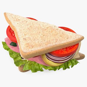 Toasted Home Sandwich Triangle 3D