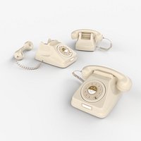 Retro Ivory Vintage Wheel  Telephone