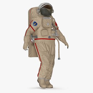 Astronaut Suit Haiying with Helmet Rigged for Cinema 4D 3D model