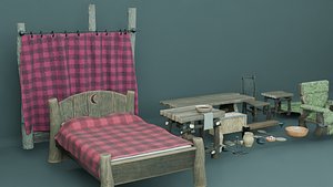 3D Shrek House Props