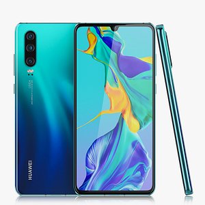 3D huawei p30 aurora 3 model
