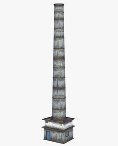 3D chimney factory model