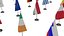 Table Flag Eropean Union Countries 3D model