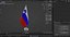 Table Flag Eropean Union Countries 3D model