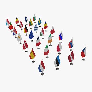 Table Flag Eropean Union Countries