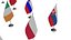 Table Flag Eropean Union Countries 3D model