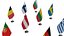 Table Flag Eropean Union Countries 3D model
