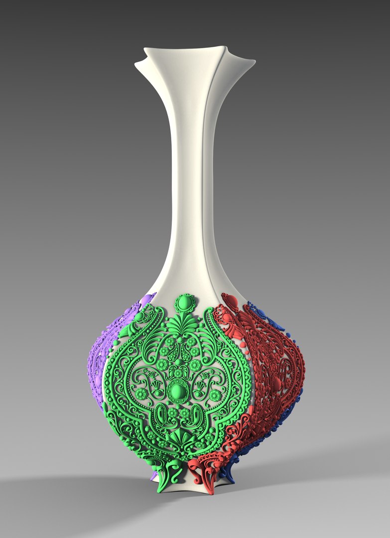 3d Vase Ornaments