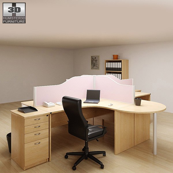 office set p07 3d model