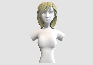3D Chic Female Hairstyle model