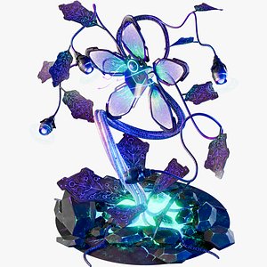 3D Synthetic life - Stylized Plant - Flower model